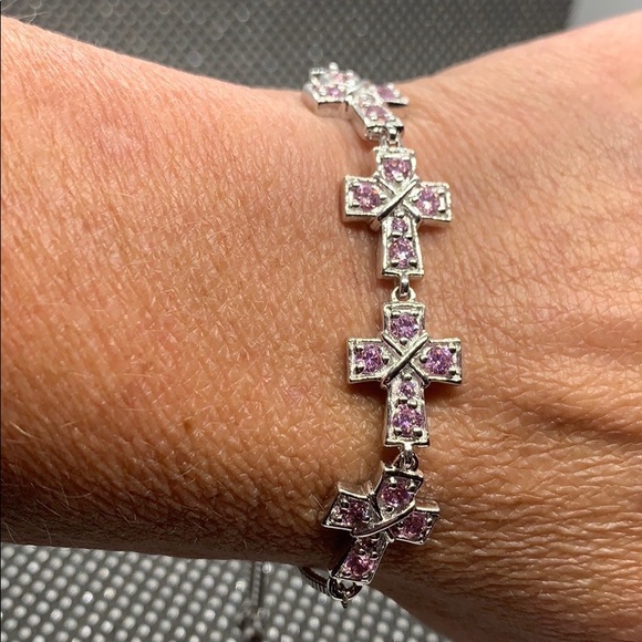 ES Cross Beaded Bolo Bracelet